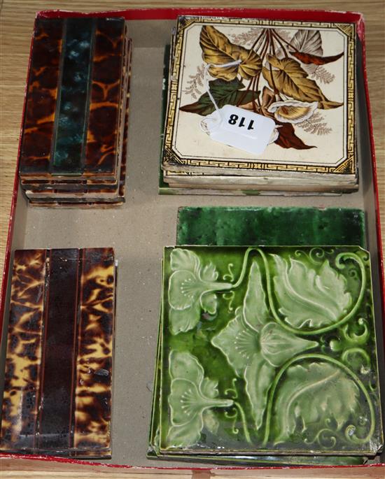 A quantity of assorted tiles